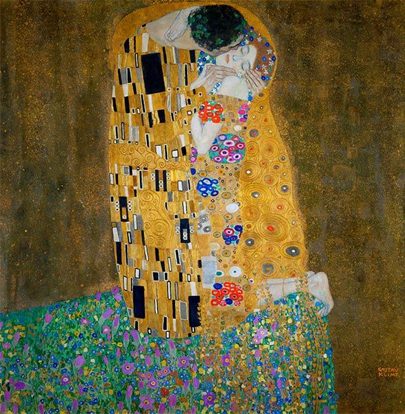 The Kiss, c.1907/08 - Canvas Print Gustav Klimt