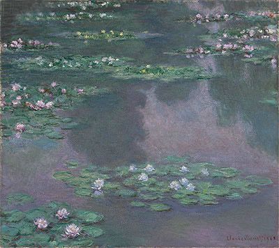 Water Lilies I, 1905 - Canvas Print Claude Monet