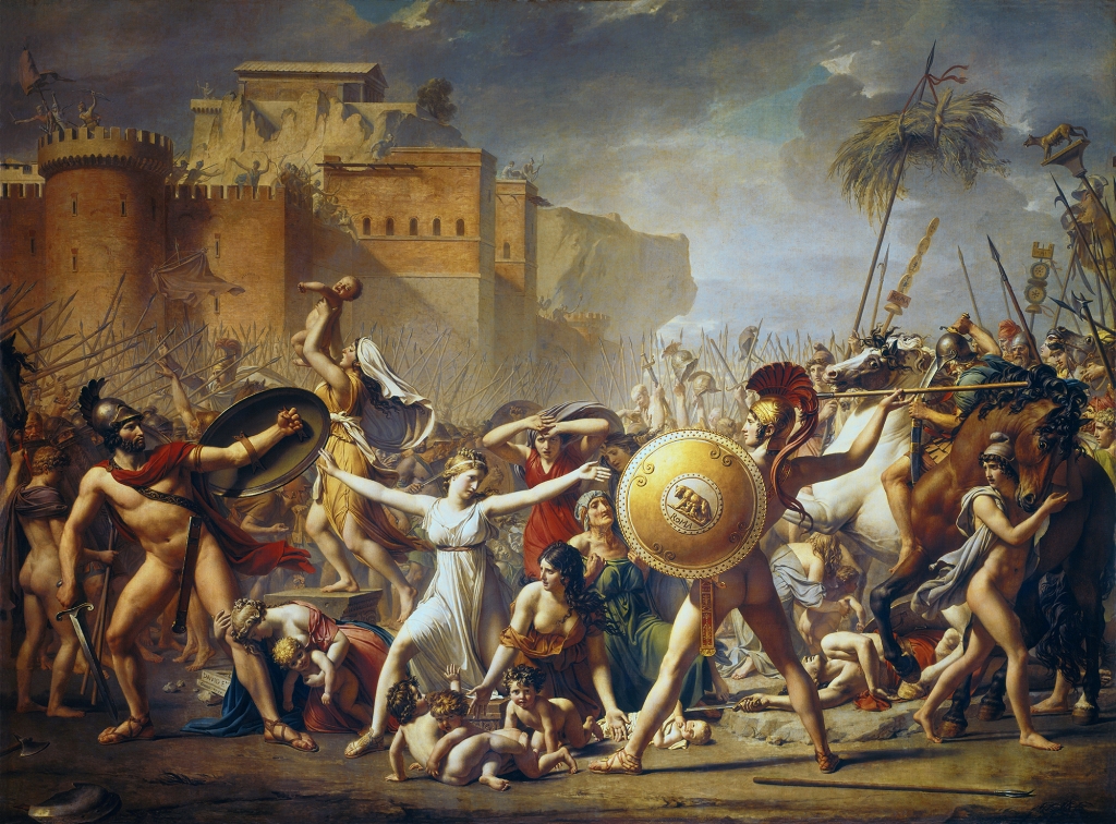The Sabine Women, 1799 by Jacques-Louis David