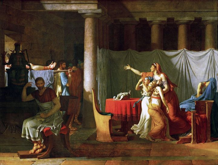 Lictors Bearing to Brutus the Bodies of his Sons, 1789 Jacques-Louis David