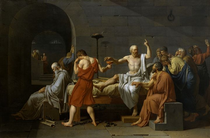 The Death of Socrates, 1787 Jacques-Louis David