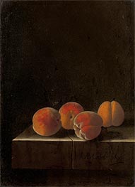 Four Apricots on a Stone Plinth, 1698 by Adriaen Coorte | Giclée Canvas Print