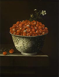 Strawberries in a Chinese Porcelain Bowl, 1704 by Adriaen Coorte | Giclée Canvas Print