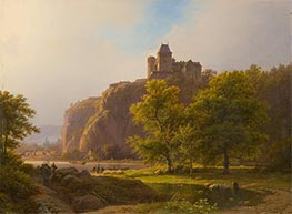 Summer Landscape with a Castle, 1845 by Barend Cornelius Koekkoek | Giclée Canvas Print