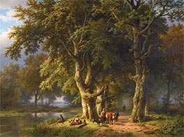 Summer Landscape, 1850 by Barend Cornelius Koekkoek | Giclée Canvas Print