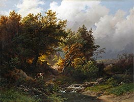 A Sunlit Forest After a Atorm, 1848 by Barend Cornelius Koekkoek | Giclée Canvas Print