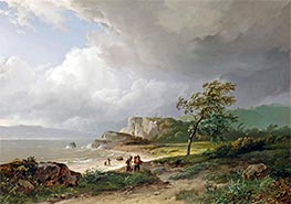 A Breezy Day along the Coast, 1833 by Barend Cornelius Koekkoek | Giclée Canvas Print