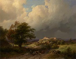 Morning Landscape, 1844 by Barend Cornelius Koekkoek | Giclée Canvas Print