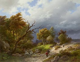 Upcoming Storm, 1843 by Barend Cornelius Koekkoek | Giclée Canvas Print