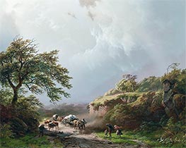 The Storm, 1840 by Barend Cornelius Koekkoek | Giclée Canvas Print