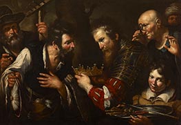 Alexander the Great Restoring the Throne Usurped from Abdolomino, c.1615/17 by Bernardo Strozzi | Giclée Canvas Print
