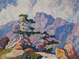 Near the Timberline, Rocky Mountains, Colorado, c.1919 by Birger Sandzén | Giclée Canvas Print