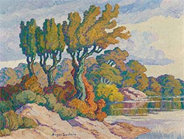 Early Fall, Smoky Hill River, Kansas, 1940 by Birger Sandzén | Giclée Canvas Print