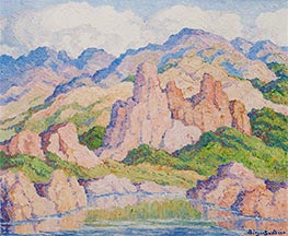 In the Mountains, Colorado, 1945 by Birger Sandzén | Giclée Canvas Print