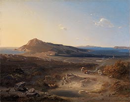 The Island of Delos, 1847 by Carl Rottmann | Giclée Canvas Print
