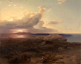 The Island of Aegina with the Ruins of the Temple of Hekate, 1845 by Carl Rottmann | Giclée Canvas Print