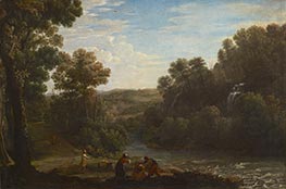Wooded Landscape with a Brook, 1630 by Claude Lorrain | Giclée Canvas Print