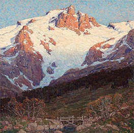 Footbridge below Snowcapped Peaks, Undated by Edgar Alwin Payne | Giclée Canvas Print