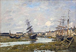 The Port of Trouville, 1882 by Eugene Boudin | Giclée Canvas Print