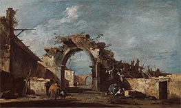 Ruined Archway, c.1775/93 by Francesco Guardi | Giclée Canvas Print