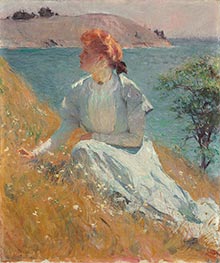 Margaret 'Gretchen' Strong, c.1909 by Frank Weston Benson | Giclée Canvas Print