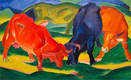 Fighting Cows, 1911 by Franz Marc | Giclée Canvas Print