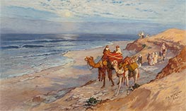 On the Coast of Tangier, the Atlantic, 1925 by Frederick Arthur Bridgman | Giclée Canvas Print