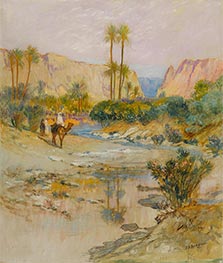 Travelers at the Oasis, undated by Frederick Arthur Bridgman | Giclée Canvas Print