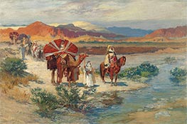 A Caravan in the Desert, undated by Frederick Arthur Bridgman | Giclée Canvas Print