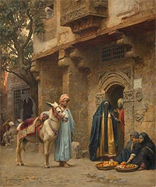 A Cairo Street, 1878 by Frederick Arthur Bridgman | Giclée Canvas Print