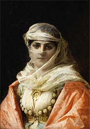 Young Woman of Constantinople, 1880 by Frederick Arthur Bridgman | Giclée Canvas Print