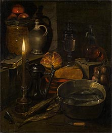 Pantry by Candlelight, 1633 by Georg Flegel | Giclée Canvas Print