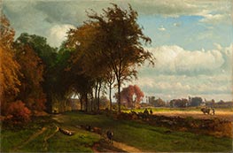 Landscape with Cattle, 1869 by George Inness | Giclée Canvas Print