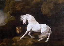 A Horse Frightened by a Lion (Detail), 1770 by George Stubbs | Giclée Canvas Print