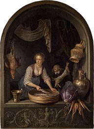 Cook at Window, 1652 by Gerrit Dou | Giclée Canvas Print