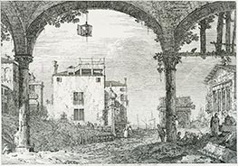 The Portico with the Lantern, c.1740/42 by Canaletto | Giclée Paper Print
