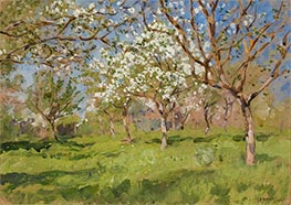 Blooming Apple Trees, 1896 by Isaac Levitan | Giclée Canvas Print