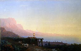 South Night. Crimea, 1848 by Aivazovsky | Giclée Canvas Print
