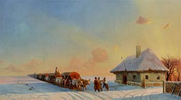 Chumaks in Little Russia, 1850s by Aivazovsky | Giclée Canvas Print