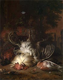 Still Life with Dead White Rooster, 1685 by Jan Weenix | Giclée Canvas Print