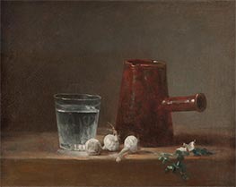 Glass of Water and Coffeepot, c.1761 by Chardin | Giclée Canvas Print
