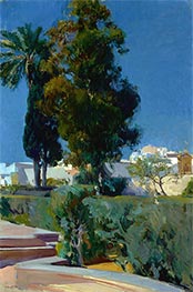 Corner of the Garden, Alcazar, Sevilla, 1910 by Sorolla y Bastida | Giclée Canvas Print