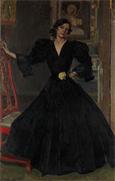 Señora de Sorolla in Black, 1906 by Sorolla y Bastida | Giclée Canvas Print