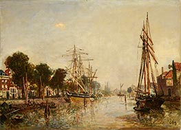 Canal in Holland, 1869 by Jongkind | Giclée Canvas Print