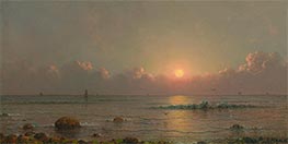 Seascape at Sunset, 1860s by Martin Johnson Heade | Giclée Canvas Print