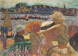View from Uhlenhorst Ferry House on the Outer Alster Lake with St. Johannis, 1913 by Pierre Bonnard | Giclée Canvas Print
