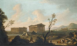 View of Paestum, c.1760 by Pietro Fabris | Giclée Canvas Print